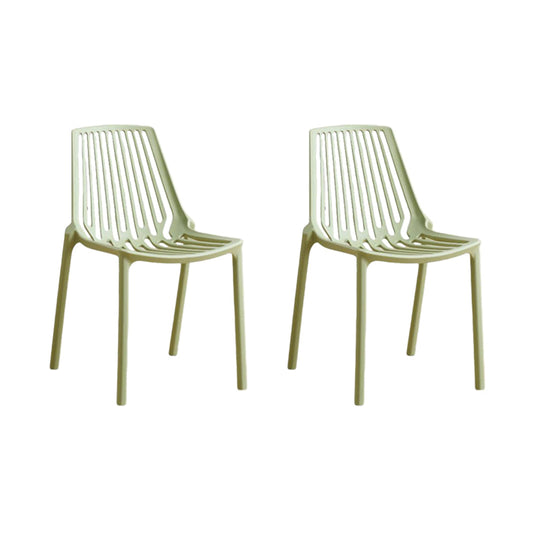 Set de 2 Sillas Tanger, Verde Olivo, con Espaldar y Diseño Moderno