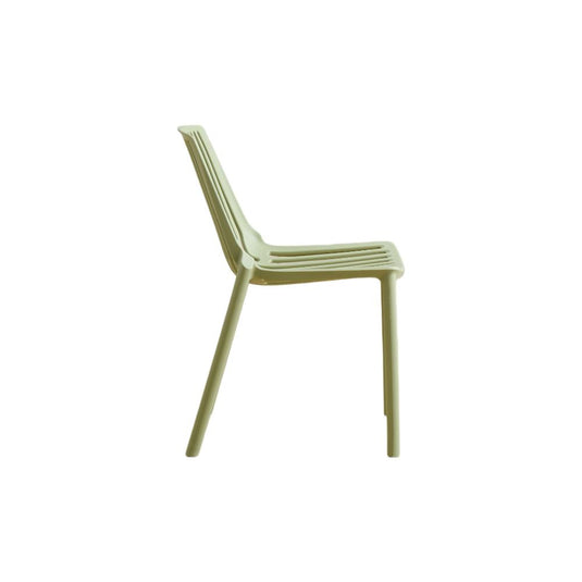 Set de 2 Sillas Tanger, Verde Olivo, con Espaldar y Diseño Moderno