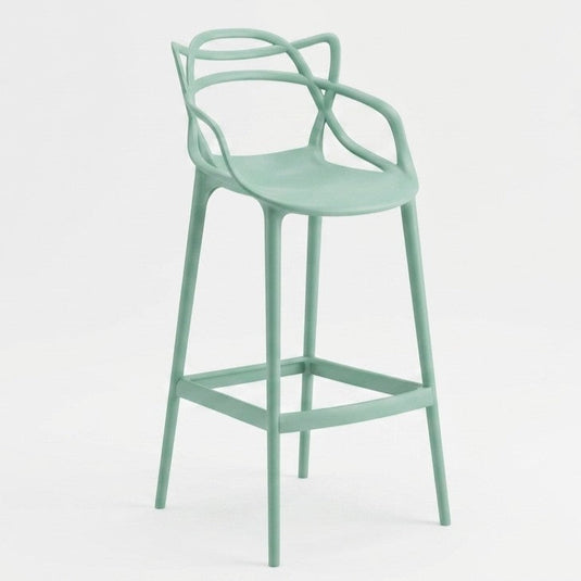 Set de 2 Sillas para Bar Palermo, Verde, con Reposa Pies Doble Propósito