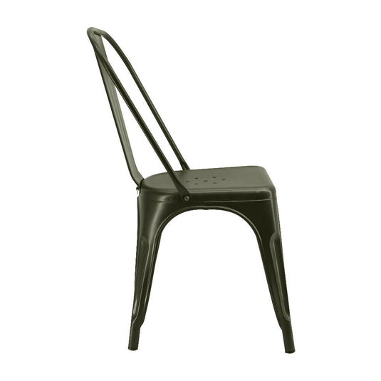 Kit por 4 Silla Tolix Metalica Para Comedor Restaurante - Bronce