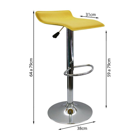 Kit por 3 Silla Wave Bar - Amarillo