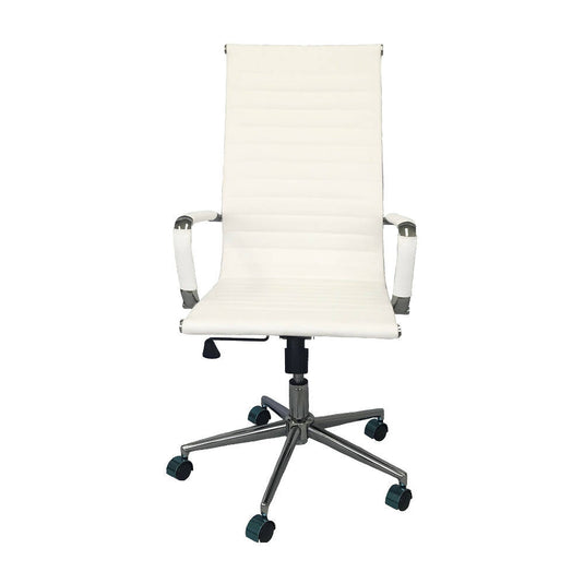 Silla Para Oficina Escritorio Presidencial OR -3301 Alta Blanca