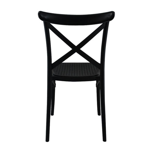 Silla Plast Para Comedor Jardin - 1146 Negro - Negro
