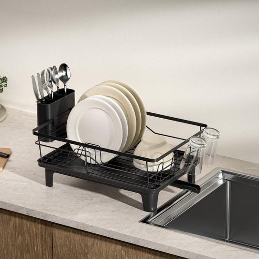 Escurridor De Platos Drip, Negro, Metalico
