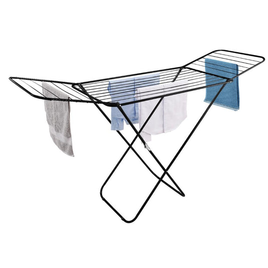Tendedero De Piso Ecodry, Negro, Plegable y Extendible