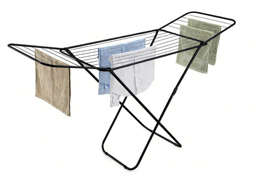 Tendedero De Piso Ecodry, Negro, Plegable y Extendible