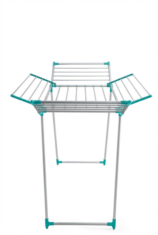 Tendedero de Piso Drymax, Gris y Azul, Plegable y Extendible