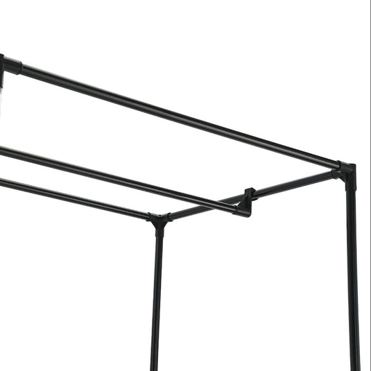Closet Organizador Dono, Negro,  con variedad de entrepaños en tela