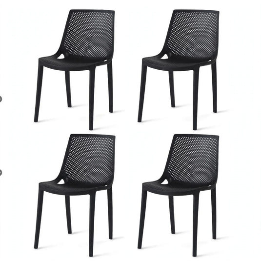 Combo Atria, Incluye una Mesa y 4 Sillas Color Wengue