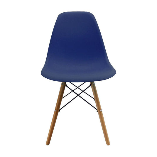 Silla DKR Tipo Eames para comedor - Azul oceano