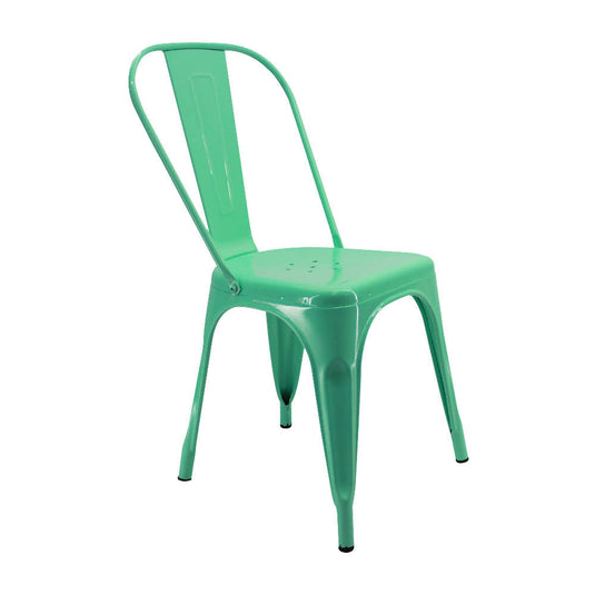Silla Tolix Metalica Para Comedor Restaurante - Verde Menta
