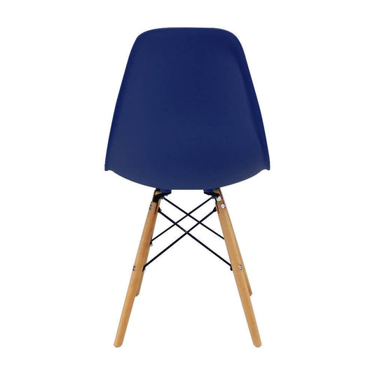 Kit x 4 Silla DKR Tipo Eames para comedor - Azul oceano