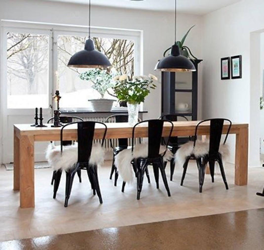 Silla Tolix Metalica Para Comedor Restaurante - Negra