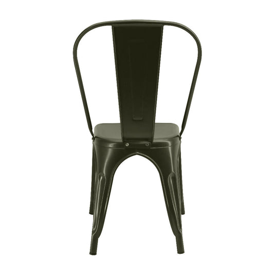 Kit por 4 Silla Tolix Metalica Para Comedor Restaurante - Bronce