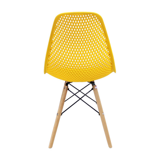 Silla Air Eames Para Sala Comedor Restaurante - Amarillo