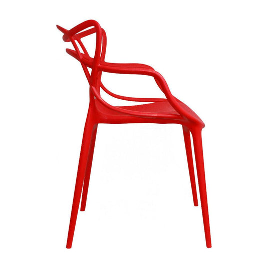 Kit por 2 Silla Solna Tipo Master Jardín - Rojo