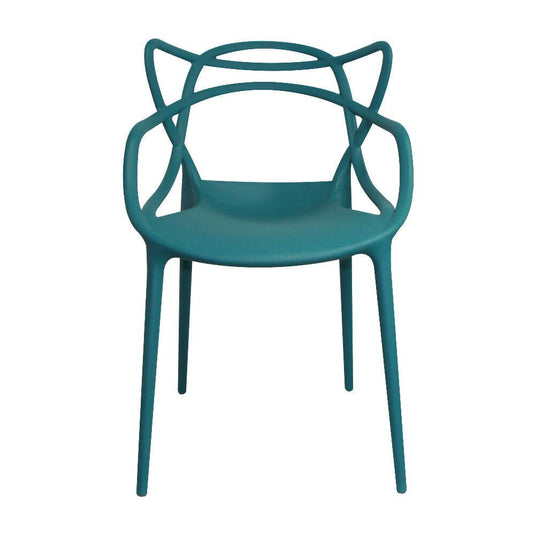 Kit por 2 Silla Solna Tipo Master Jardín - Azul Petroleo