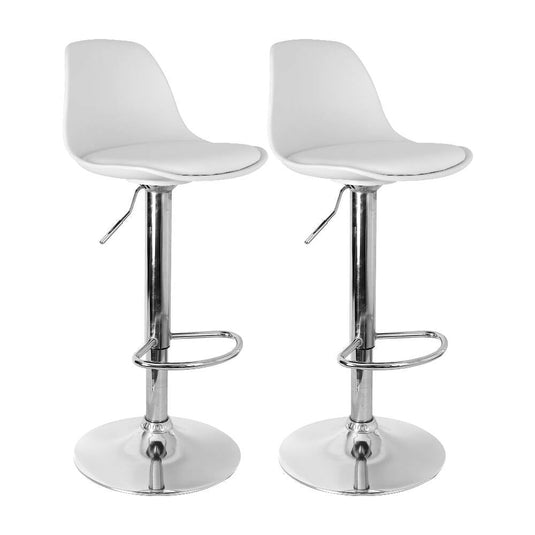 Kit por 2 Silla Oslo Tipo Bar - Blanca
