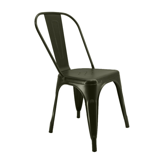 Silla Tolix Metalica Para Comedor Restaurante - Bronce
