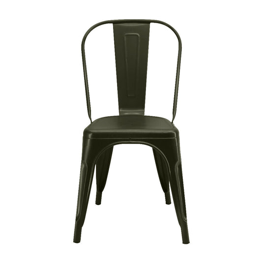Kit por 4 Silla Tolix Metalica Para Comedor Restaurante - Bronce