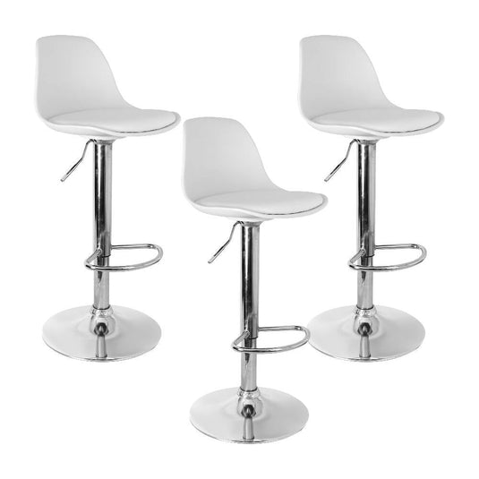 Kit por 3 Silla Oslo Tipo Bar - Blanca