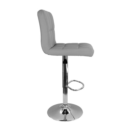 kit por 3 Silla Acolchada Tipo Bar - Gris